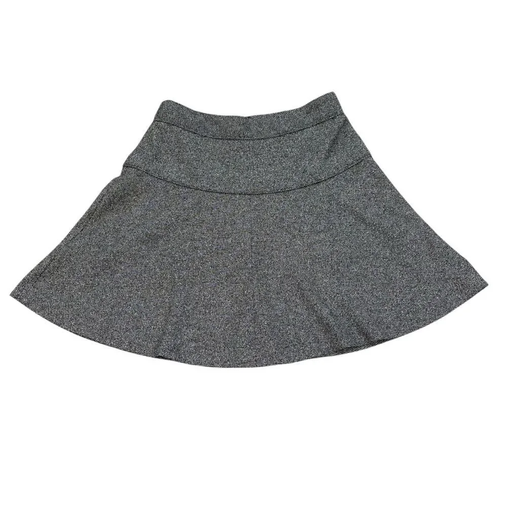Banana Republic Black & White Tweed Circle Skirt Size 2